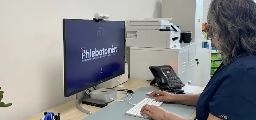 Book a blood test with The Phlebotomist